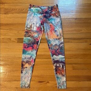 Colorful Abstract Print Leggings